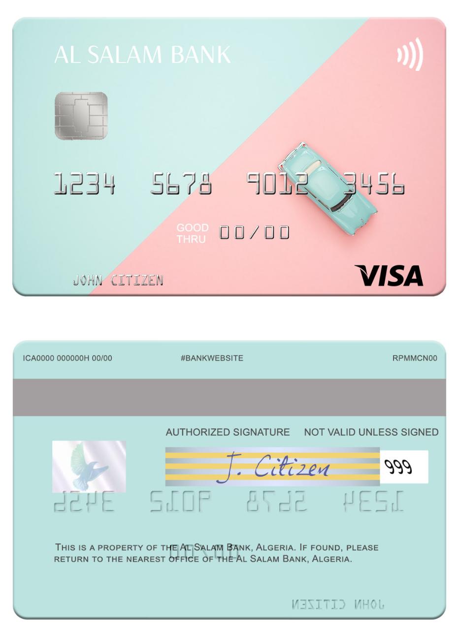 Algeria Al Salam Bank visa card